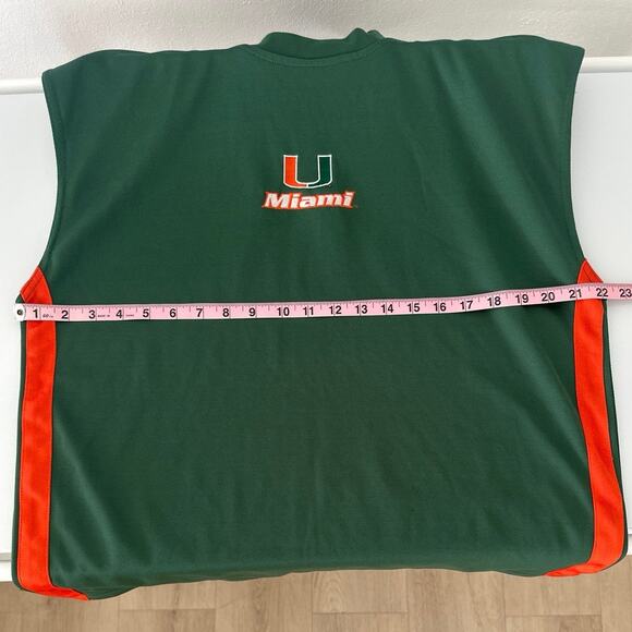 Rare Vintage University of Miami sleeveless jersey shirt SzL - Picture 5 of 6